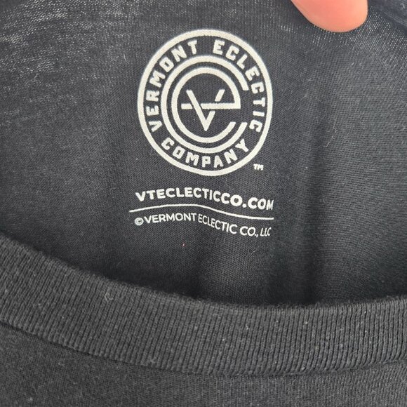 Vermont Eclectic company mens size XL unisex black long sleeve Rabbit skiing - Picture 5 of 9